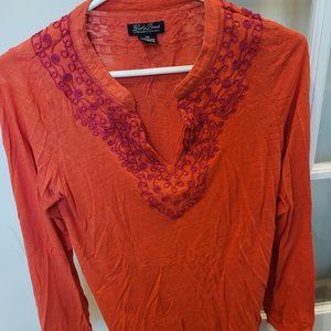 Lucky Brand XS Embroidered Autumn Longsleeve